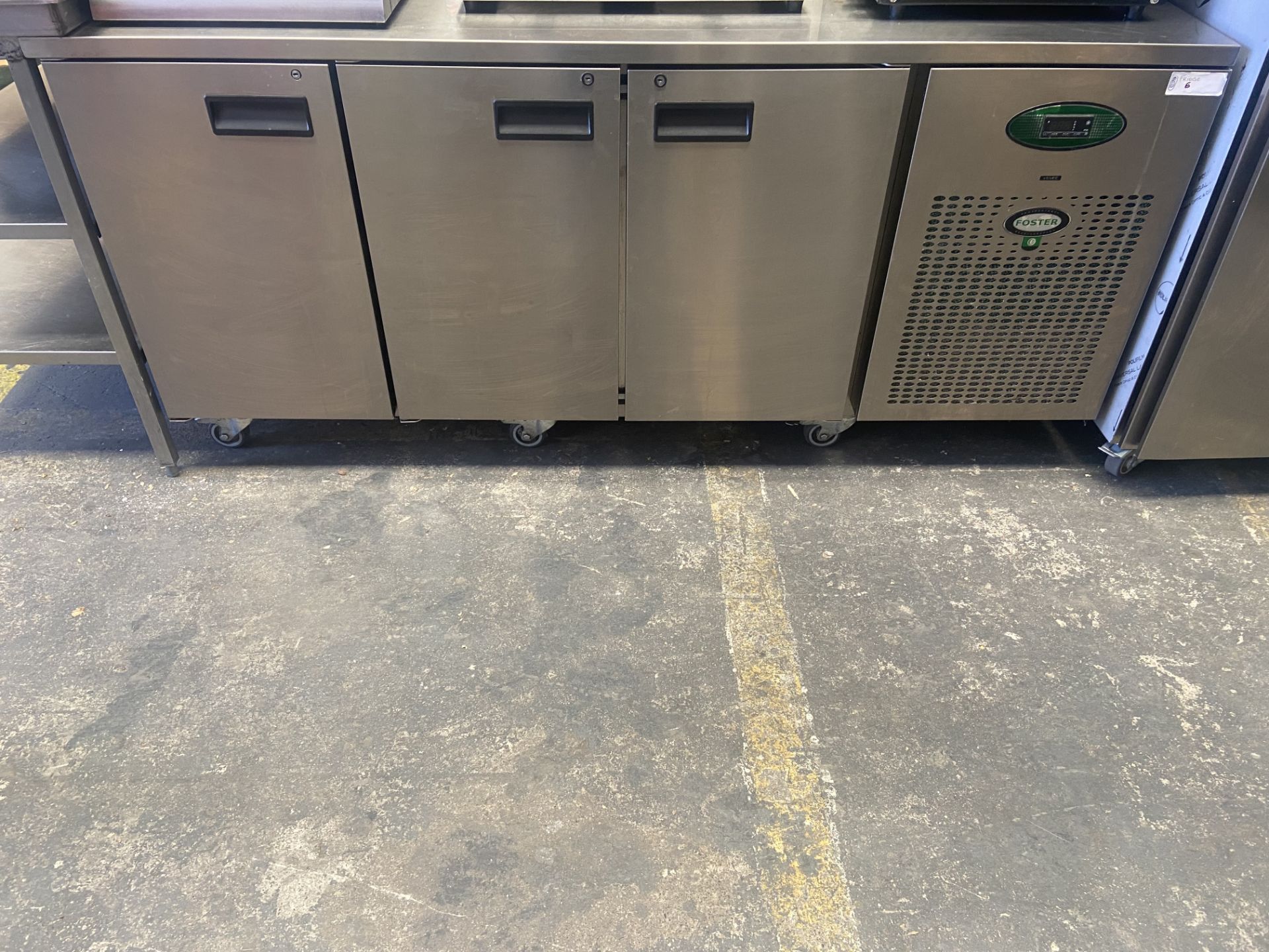 FOSTER 3 DOOR PREP FRIDGE *NO VAT*