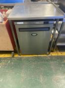 FOSTERS UNDER COUNTER FRIDGE AND PREP TABLE, IN WORKING ORDER *NO VAT*