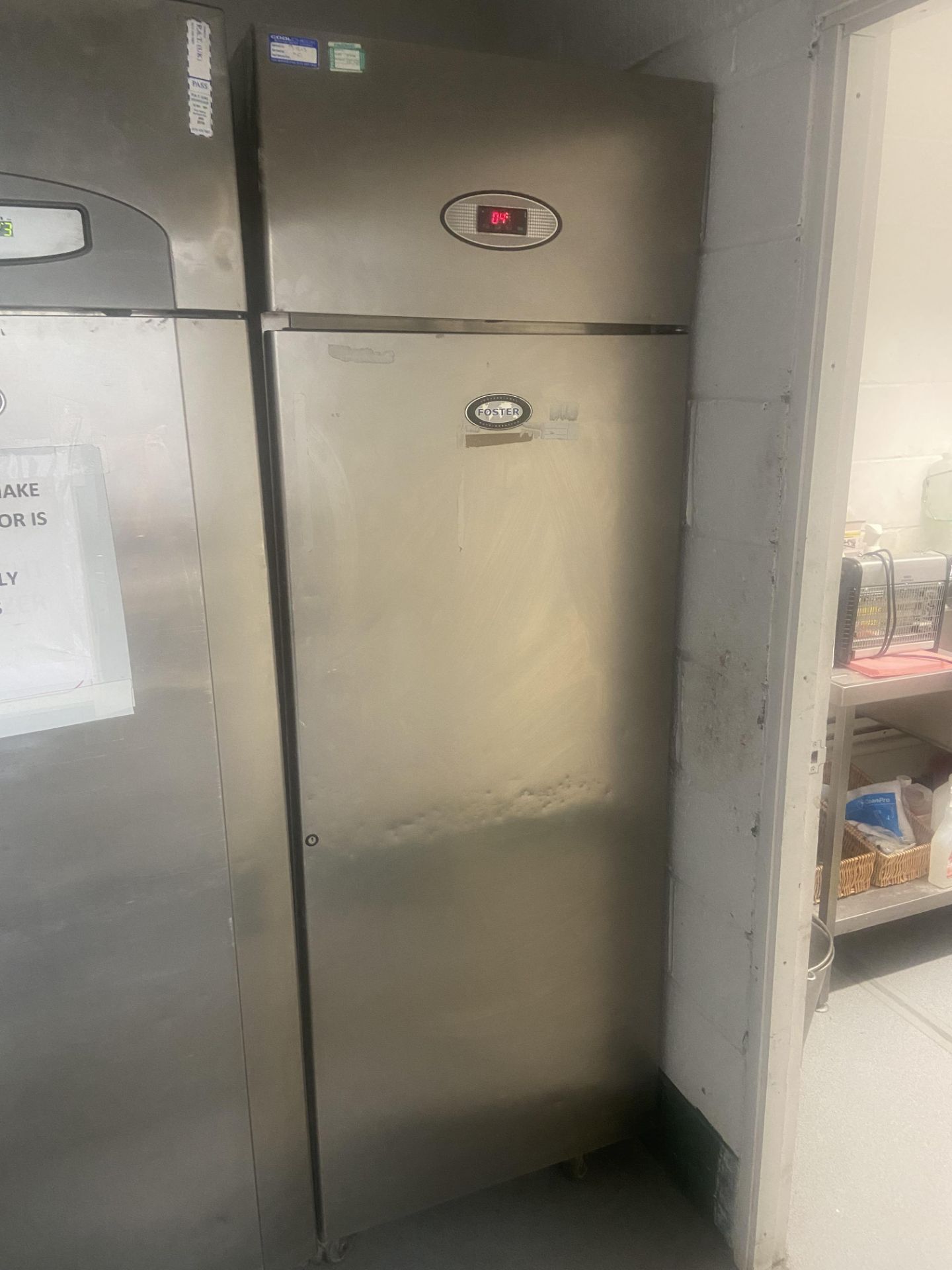 SINGLE DOOR FOSTER BAKERY FRIDGE, GOOD WORKING ORDER *NO VAT*