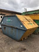 8 YARD ENCLOSED SKIP, VGC, GOOD FLOOR NO HOLES *NO VAT*