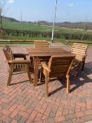 BRAND NEW QUALITY 4 seater handcrafted Garden Furniture set. Table and 4 chairs *NO VAT*