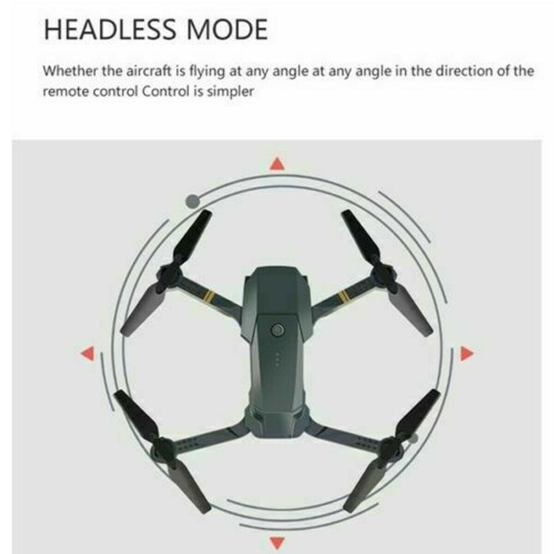 NEW & UNUSED DRONE X PRO WIFI FPV 1080p HD CAMERA FOLDABLE RC QUADCOPTER + CASE/ BAG *NO VAT* - Image 4 of 11