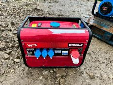 New And Unused W8500 15HP Petrol Generator, 220 And 380 Volts *PLUS VAT*