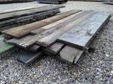 25X HARDWOOD AIR DRIED TIMBER WANEY EDGE/LIVE EDG/SQUARE EDGED ENGLISH OAK BOARDS / PLANKS *NO VAT*