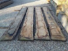 4X HARDWOOD AIR DRIED SAWN DOUBLE WANEY EDGE TIMBER ENGLISH OAK BOARDS / SLABS *NO VAT*