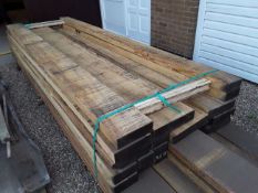 10X HARDWOOD KILN DRIED TIMBER SAWN AFRICAN IDIGBO SLABS / BOARDS *NO VAT*