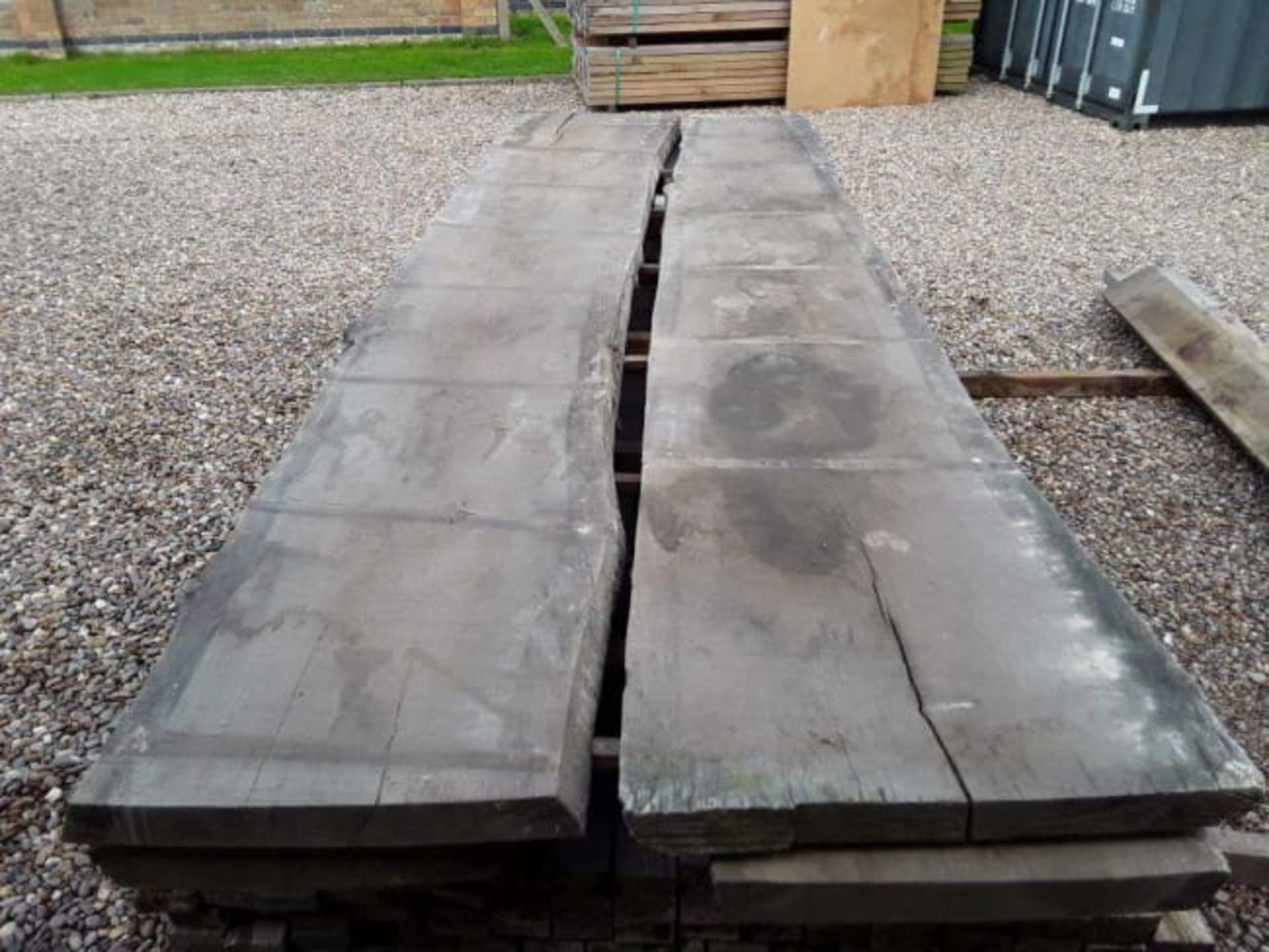 4X HARDWOOD TIMBER SAWN AIR DRIED WANEY EDGE / LIVE EDGE ENGLISH OAK BOARDS / SLABS *NO VAT*