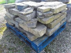APPROXIMATELY 20 TON YORK STONE, WALL FLAGS / PAVING SLABS *NO VAT*
