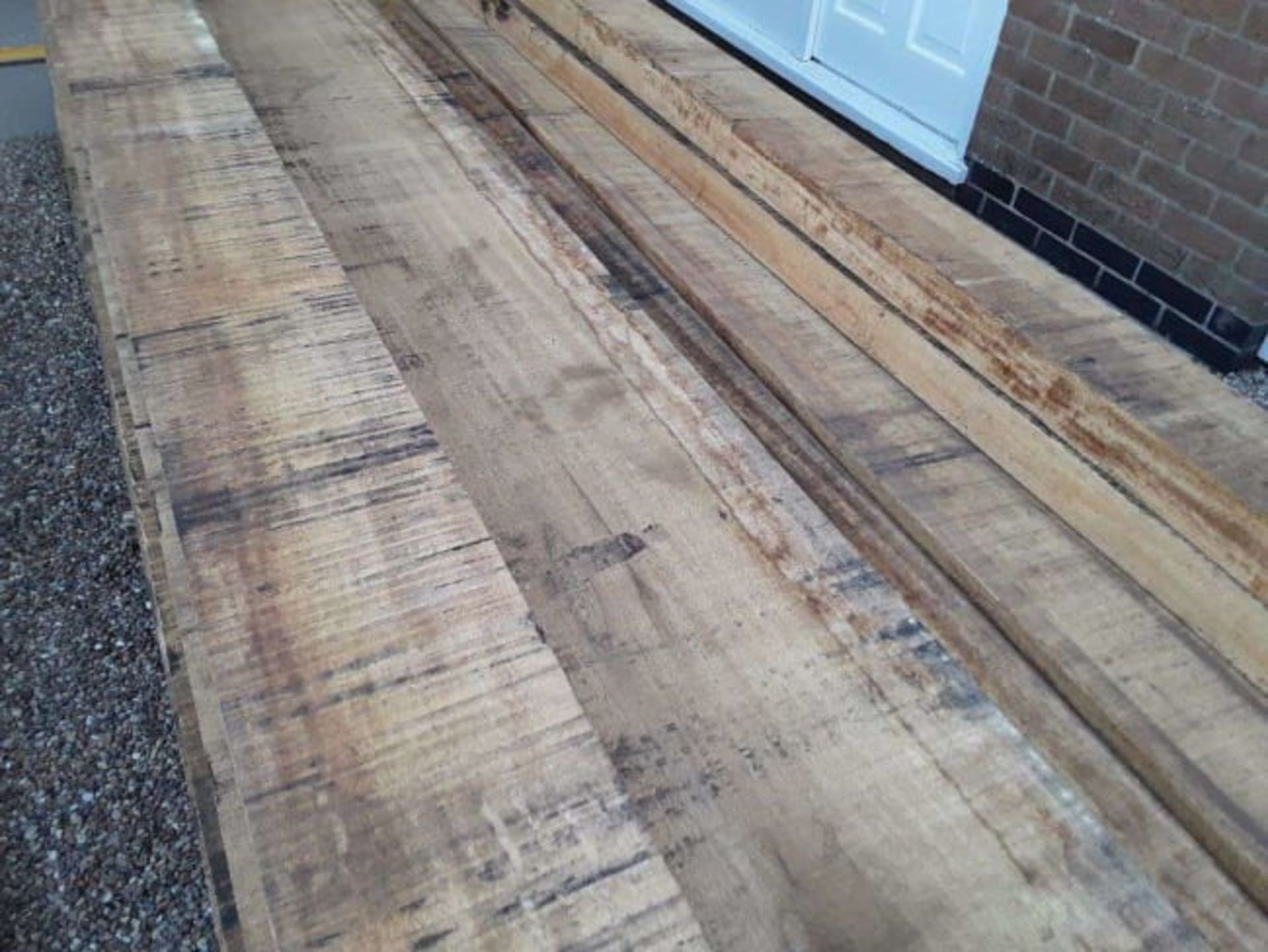 10X HARDWOOD KILN DRIED TIMBER SAWN AFRICAN IDIGBO SLABS / BOARDS *NO VAT* - Image 2 of 3