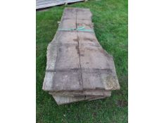 3x HARDWOOD AIR DRIED SAWN ENGLISH OAK WANEY EDGE/ LIVE EDGE TIMBER BOARDS/ SLABS *NO VAT*