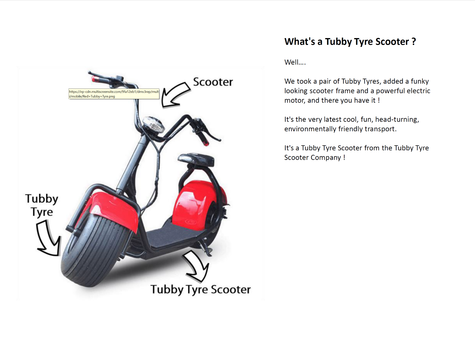 BRAND NEW The No Road One by TUBBY TYRE SCOOTER, BROWN/CREAM *NO VAT* - Image 7 of 8