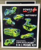 10 X Butterfly Hybrid Solar & Battery 6 in 1 Model Kit *NO VAT*