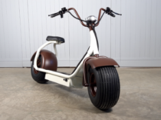 BRAND NEW The No Road One by TUBBY TYRE SCOOTER, BROWN/CREAM *NO VAT*