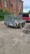 3.5 ton twin axle plant trailer new floor £750 "PLUS VAT"