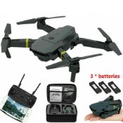 NEW & UNUSED DRONE X PRO WIFI FPV 1080p HD CAMERA FOLDABLE RC QUADCOPTER + CASE/ BAG *NO VAT*