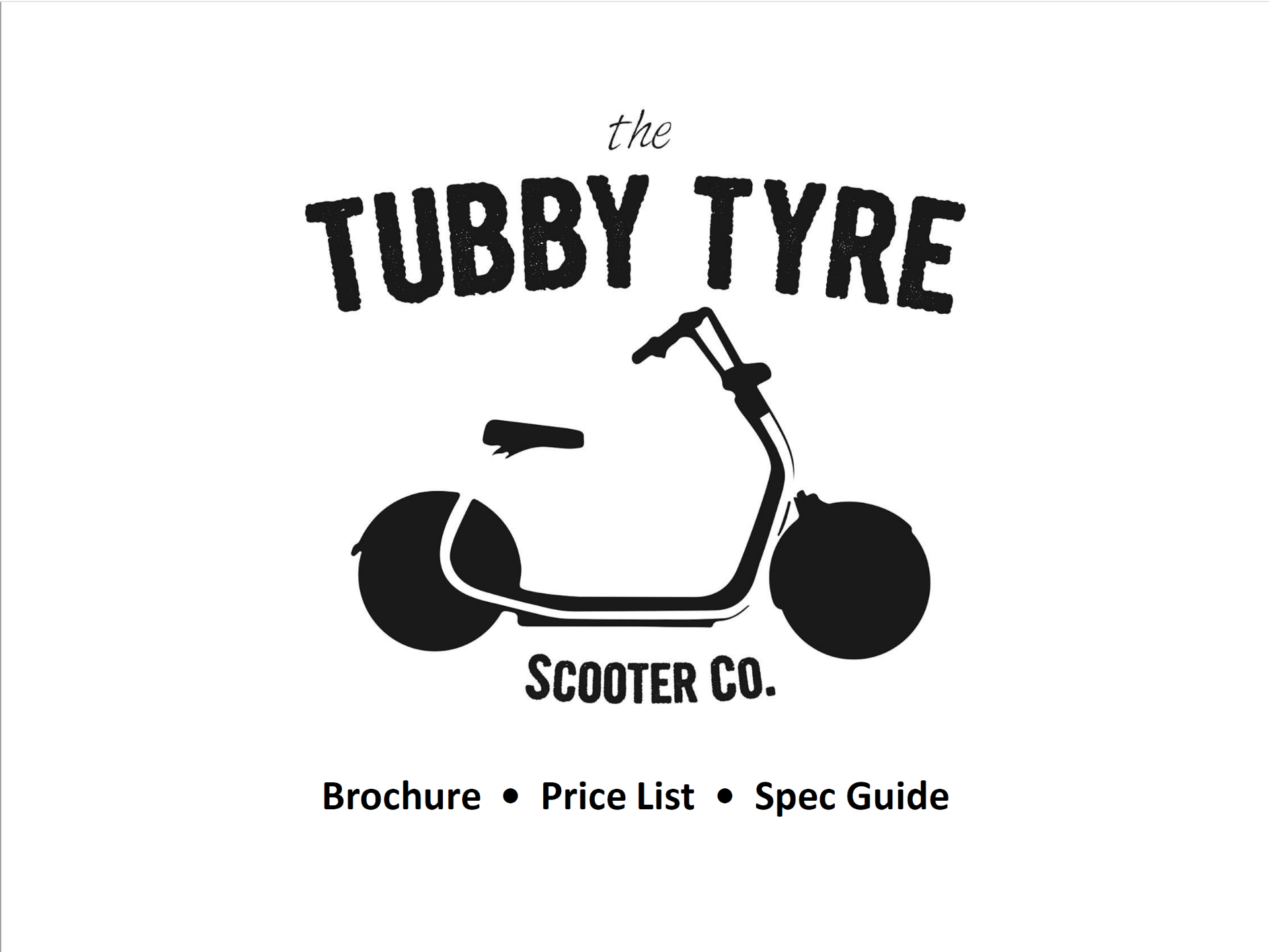 BRAND NEW The No Road One by TUBBY TYRE SCOOTER, BROWN/CREAM *NO VAT* - Image 5 of 8