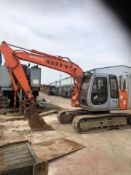 HITACHI EX135 13 TON TRACKED DIGGER / EXCAVATOR, RUNS WORKS AND DIGS, 1 BUCKET SUPPLIED *PLUS VAT*