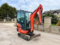 2015 Kubota KX016-4 1.6 Ton Mini Digger, Runs Drives And Digs, Cabbed *PLUS VAT*