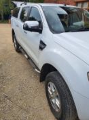 2012/62 FORD RANGER LIMITED 4X4 TDCI WHITE PICK UP, 124,828 MILES *NO VAT*