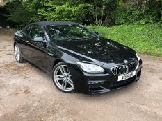 2014/14 REG BMW 640D M SPORT AUTOMATIC 3.0 DIESEL BLACK CONVERTIBLE Remapped 380BHP *NO VAT*