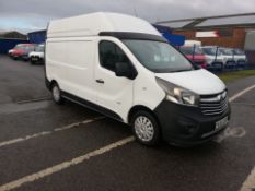 2015/65 VAUXHALL VIVARO 2900 BT PV CDTI ECO S/S WHITE PANEL VAN, 126K MILES, 1.6 DIESEL *PLUS VAT*