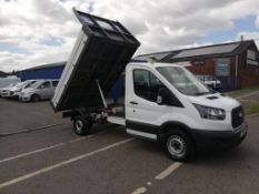 2018 FORD TRANSIT 350 WHITE TIPPER EURO 6 *PLUS VAT*