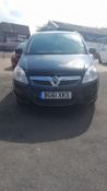 2011/61 VAUXHALL ZAFIRA DESIGN CDTI BLACK MPV *NO VAT*