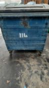 STEEL WHEELIE BIN CONTINENTAL 110, ALL GOOD NO HOLES *NO VAT*