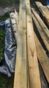 100 TIMBER BOARDS, 1800 x 100 x 22, ALL NEW AND TREATED *NO VAT*