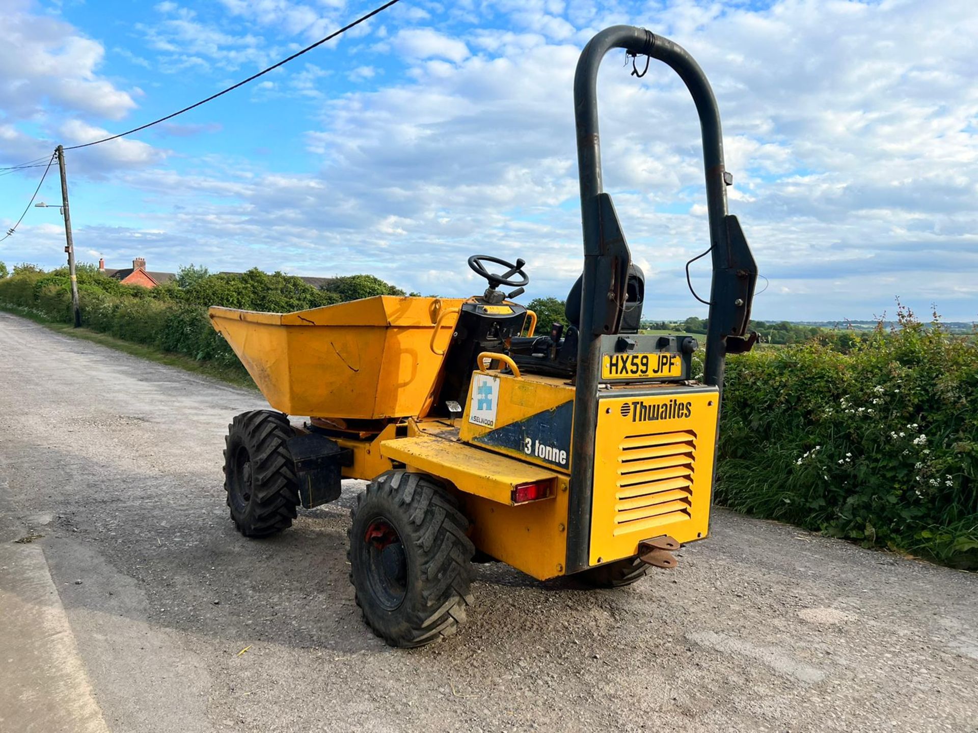 2010/59 THWAITES MACH 578 3 TON SWIVEL 4WD DUMPER *PLUS VAT* - Image 6 of 19