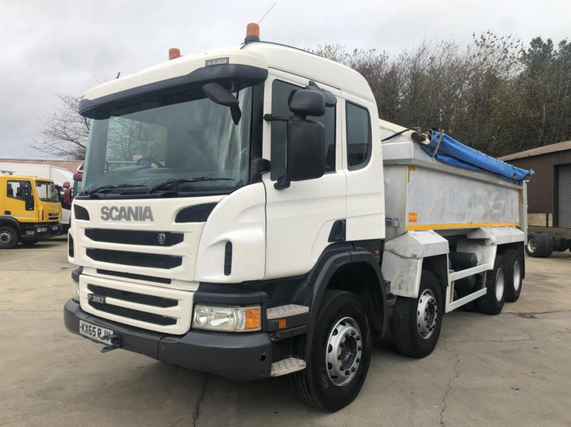 2015/65 PLATE SCANIA P360 8x4 ALLOY TIPPER WILCOX WILCO LIGHT BODY HYVA TIPPING GEAR *PLUS VAT* - Image 2 of 16