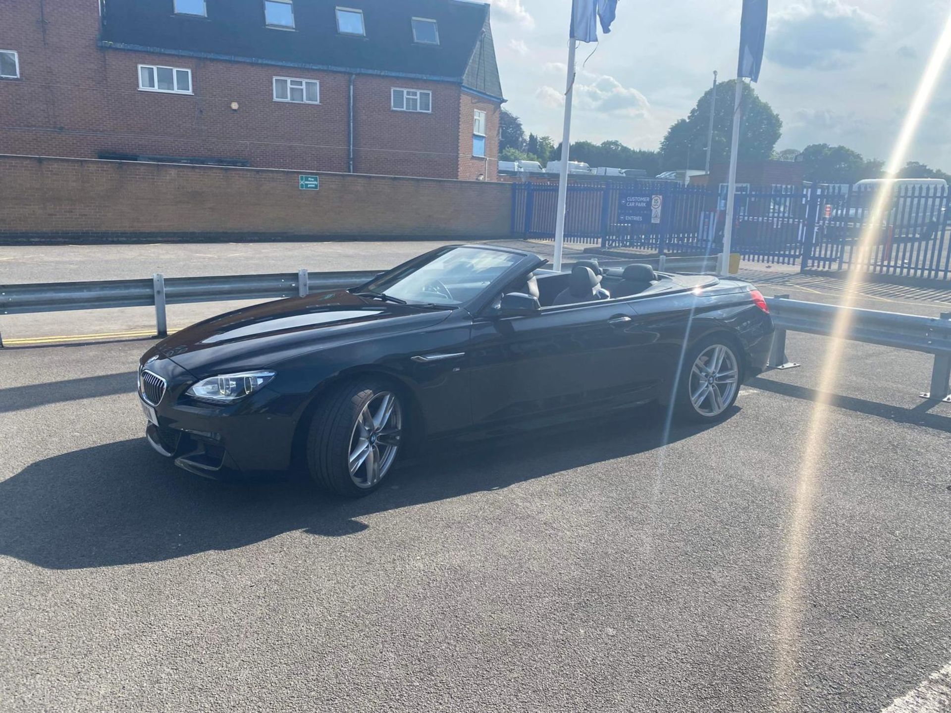 2014/14 REG BMW 640D M SPORT AUTOMATIC 3.0 DIESEL BLACK CONVERTIBLE Remapped 380BHP *NO VAT* - Image 2 of 12