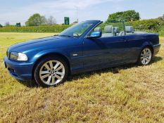 2002/52 BMW 320CI AUTO BLUE CONVERTIBLE, FULL SERVICE HISTORY, 2 KEYS *NO VAT*