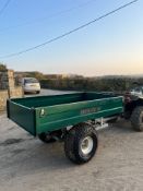 APACHE AGG1100 QUAD TIPPING TRAILER, GOOD TYRES *PLUS VAT*