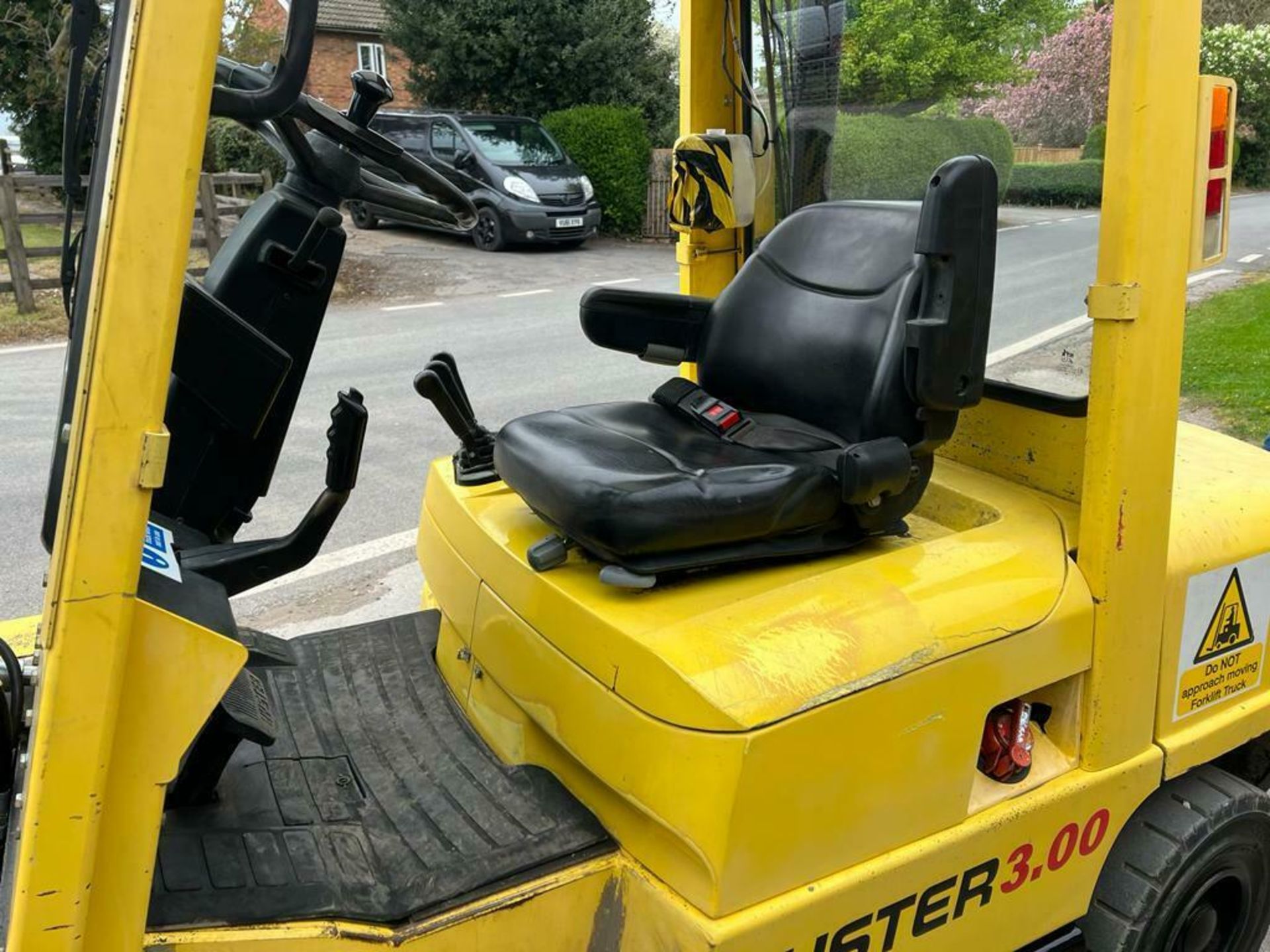FORKLIFT HYSTER 3 TON CONTAINER SPEC,TRIPLE MAST, FREE LIFT, SIDE SHIFT, DIESEL *PLUS VAT* - Image 4 of 9