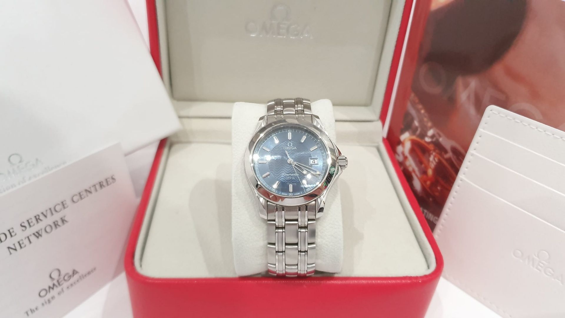 Omega Seamaster Professional 120m Wave Dial Mens Watch NO VAT - Image 2 of 10