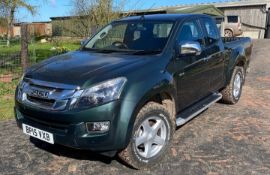 2015 ISUZU D-MAX YUKON E/C TWIN TURBO TD DARK GREEN PICK-UP, FSH *PLUS VAT*