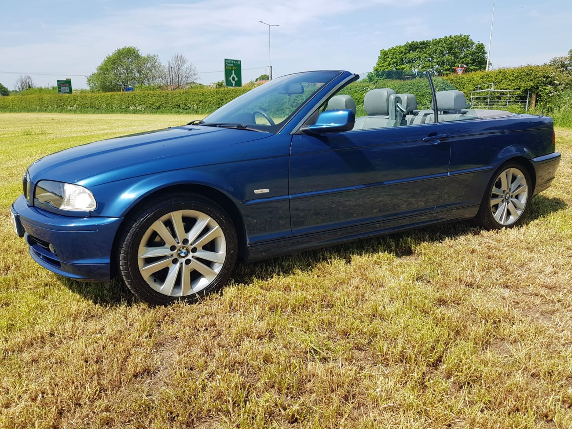 2002/52 BMW 320CI AUTO BLUE CONVERTIBLE, FULL SERVICE HISTORY, 2 KEYS *NO VAT*