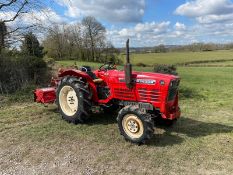 YANMAR YM2820D TRACTOR, 4 WHEEL DRIVE, WITH ROTAVATOR, RUNS AND WORKS, 3 POINT LINKAGE *PLUS VAT*