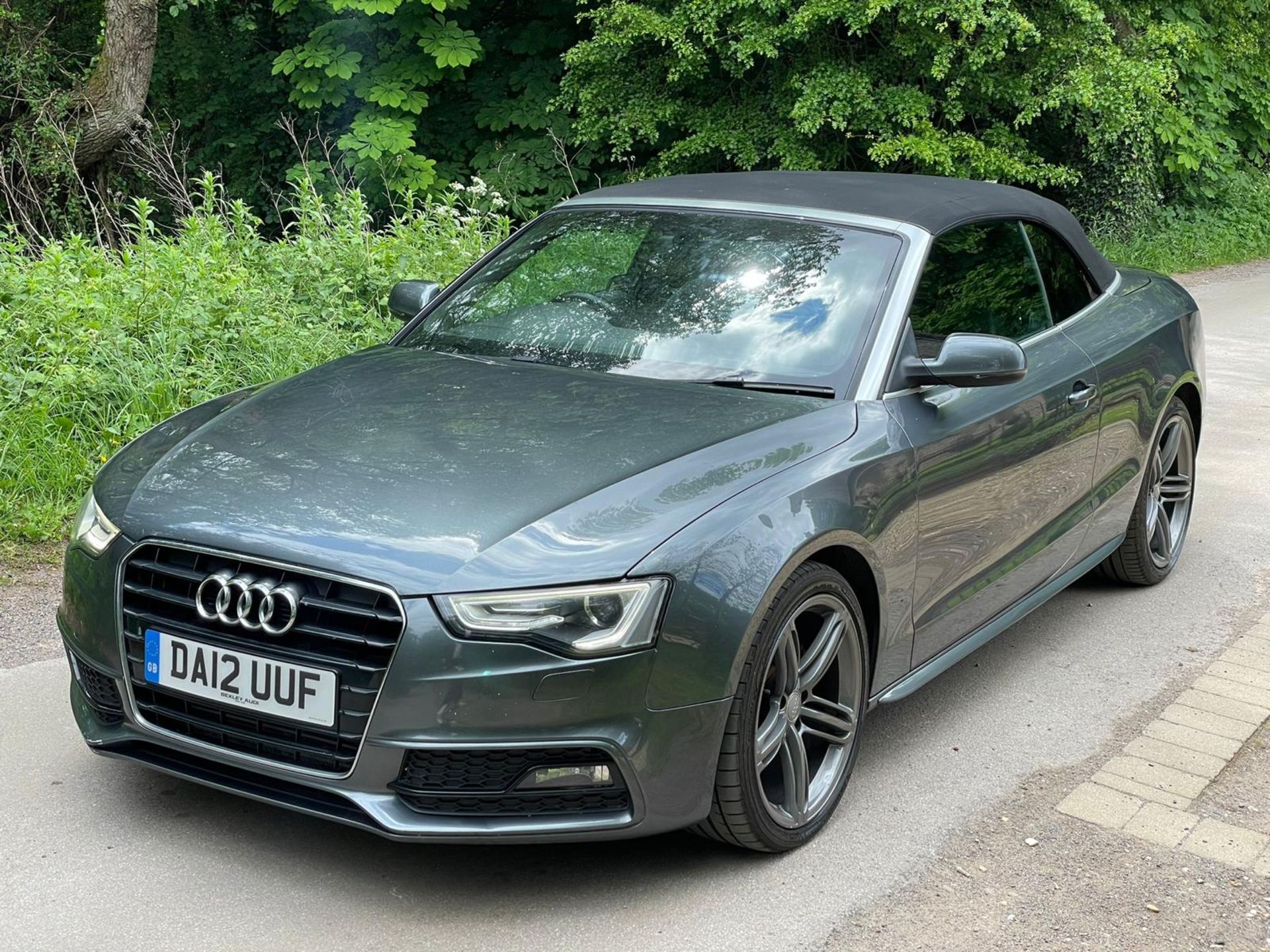 2012 AUDI A5 S LINE TDI CVT GREY CONVERTIBLE, 2.0 DIESEL *NO VAT* - Image 4 of 12