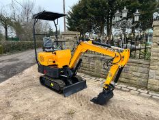 NEW AND UNUSED ATTACK AT12 1 TON MINI DIGGER WITH SWING BOOM, RUNS DRIVE AND WORKS *PLUS VAT*
