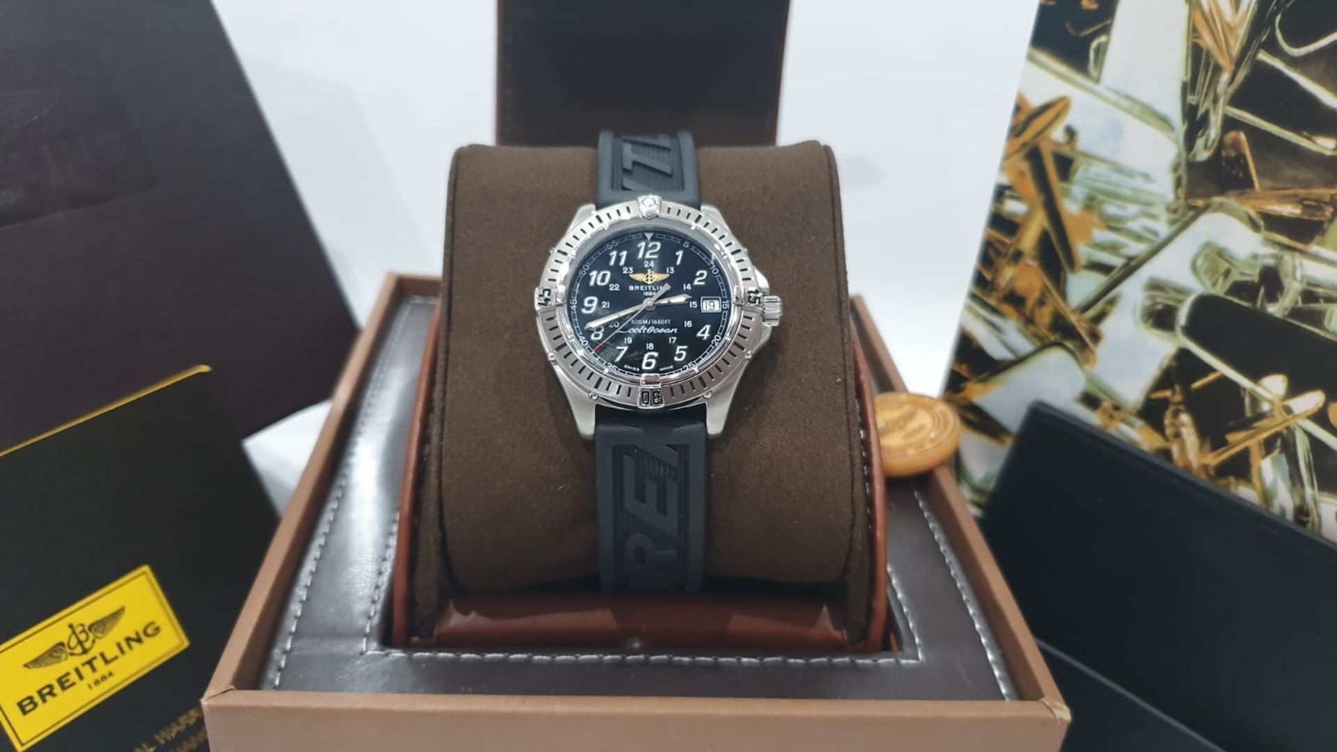 BREITLING COLT OCEAN MENS SWISS WATCH WITH BOX NO VAT - Image 2 of 10