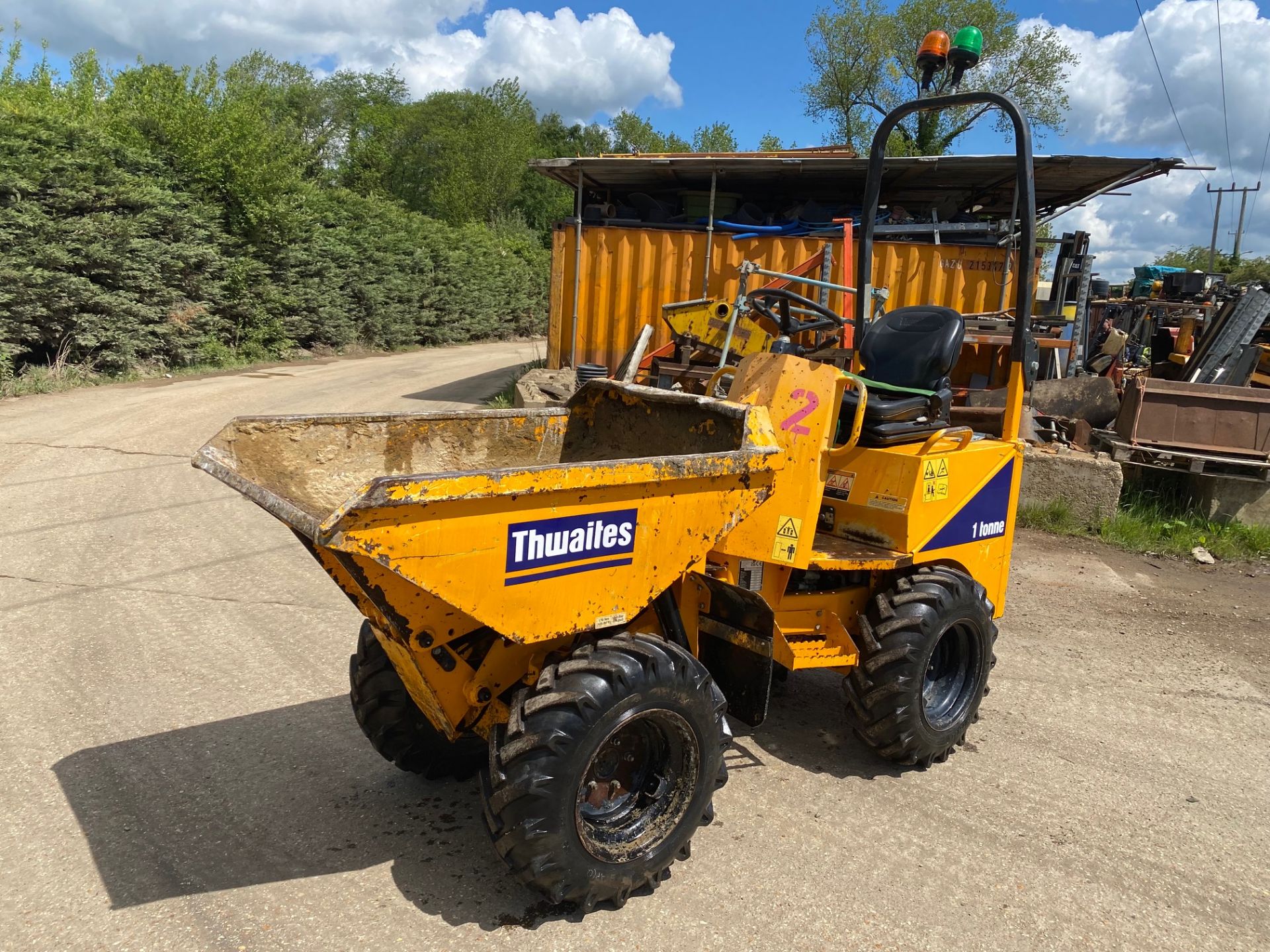 2015 THWAITES 1 TON HIGH TIP DUMPER, 1225 HOURS, IN PERFECT WORKING ORDER *PLUS VAT* - Image 4 of 14