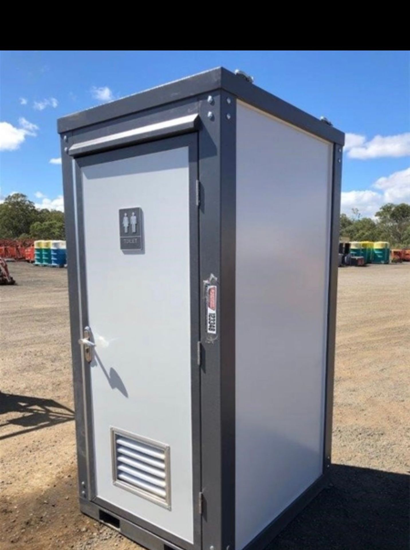 NEW AND UNUSED SINGLE CUBICLE UNISEX PORTABLE TOILET BLOCK *PLUS VAT* - Image 3 of 8