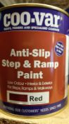 5 X ANTI SLIP STEP AND RAMP PAINT 1 I TINS *NO VAT*