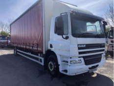 2013 63 plate Daf cf 65.250 18 ton curtain side 30ft body 400.000 miles *PLUS VAT*