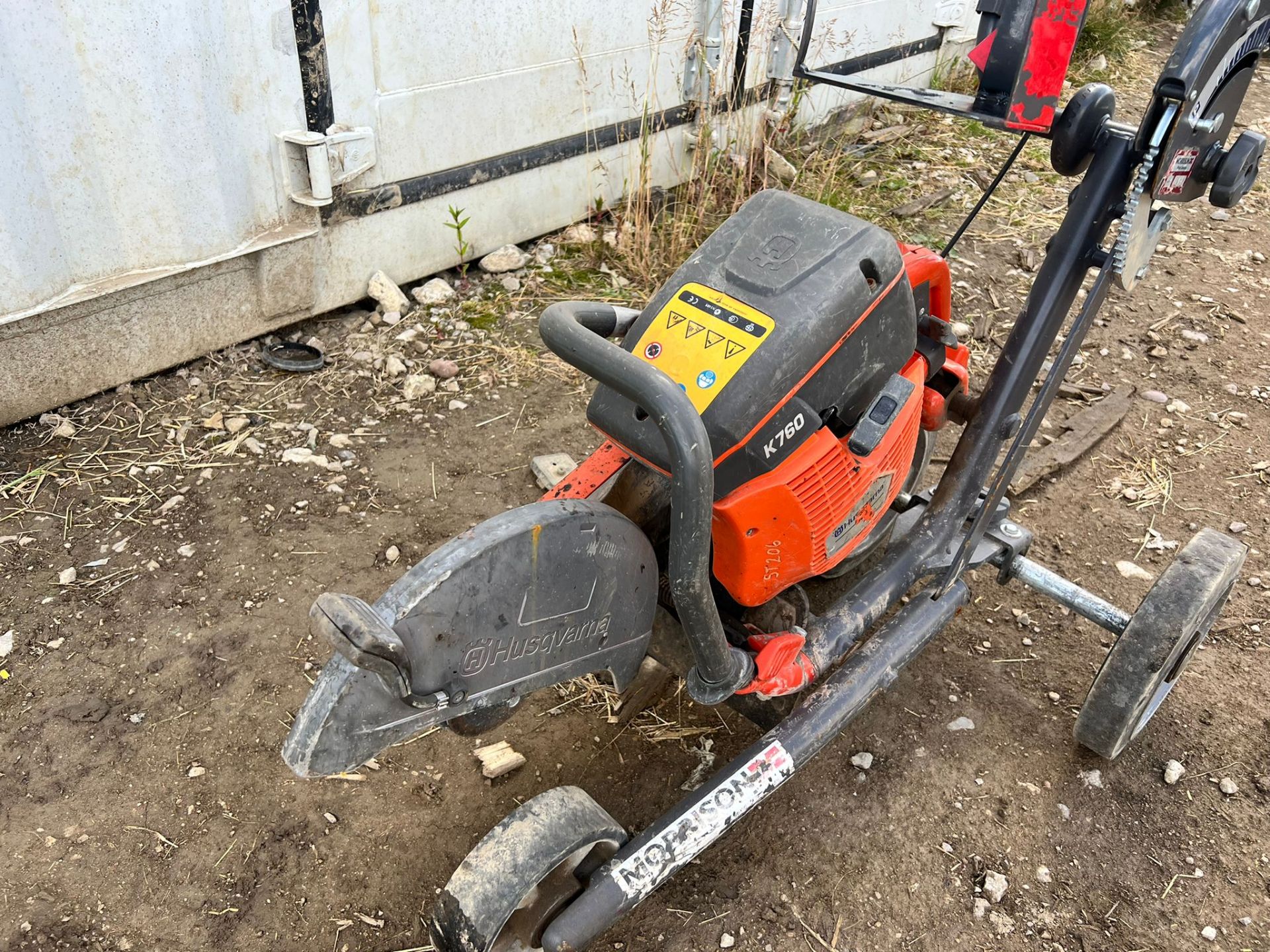 Husqvarna K760 Disc Cutter With 2015 Husqvarna KV760 Trolley *PLUS VAT* - Image 6 of 9