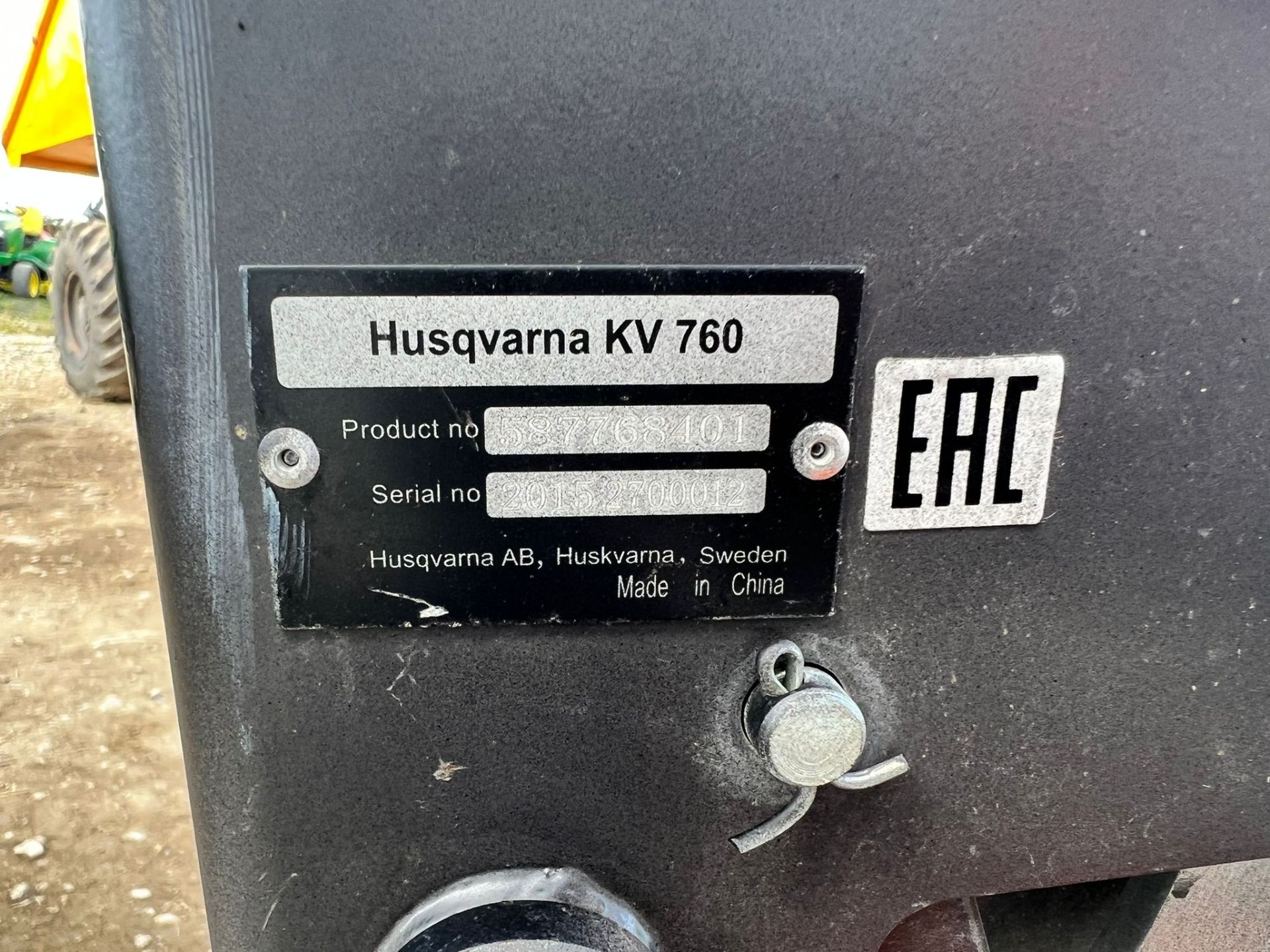 Husqvarna K760 Disc Cutter With 2015 Husqvarna KV760 Trolley *PLUS VAT* - Image 9 of 9