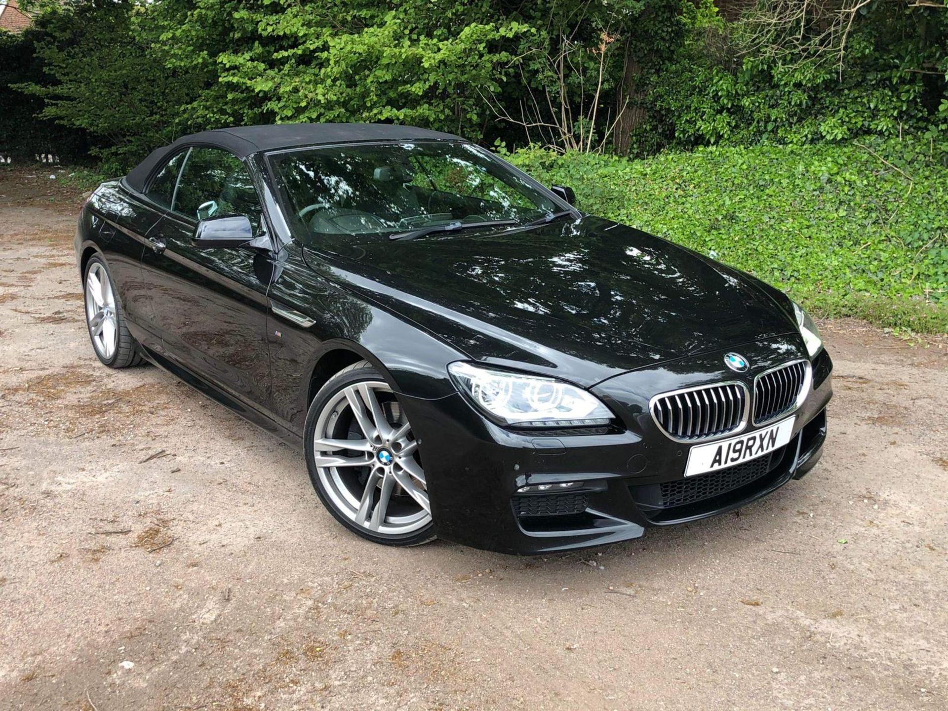 2014/14 REG BMW 640D M SPORT AUTOMATIC 3.0 DIESEL BLACK CONVERTIBLE Remapped 380BHP *NO VAT* - Image 3 of 12