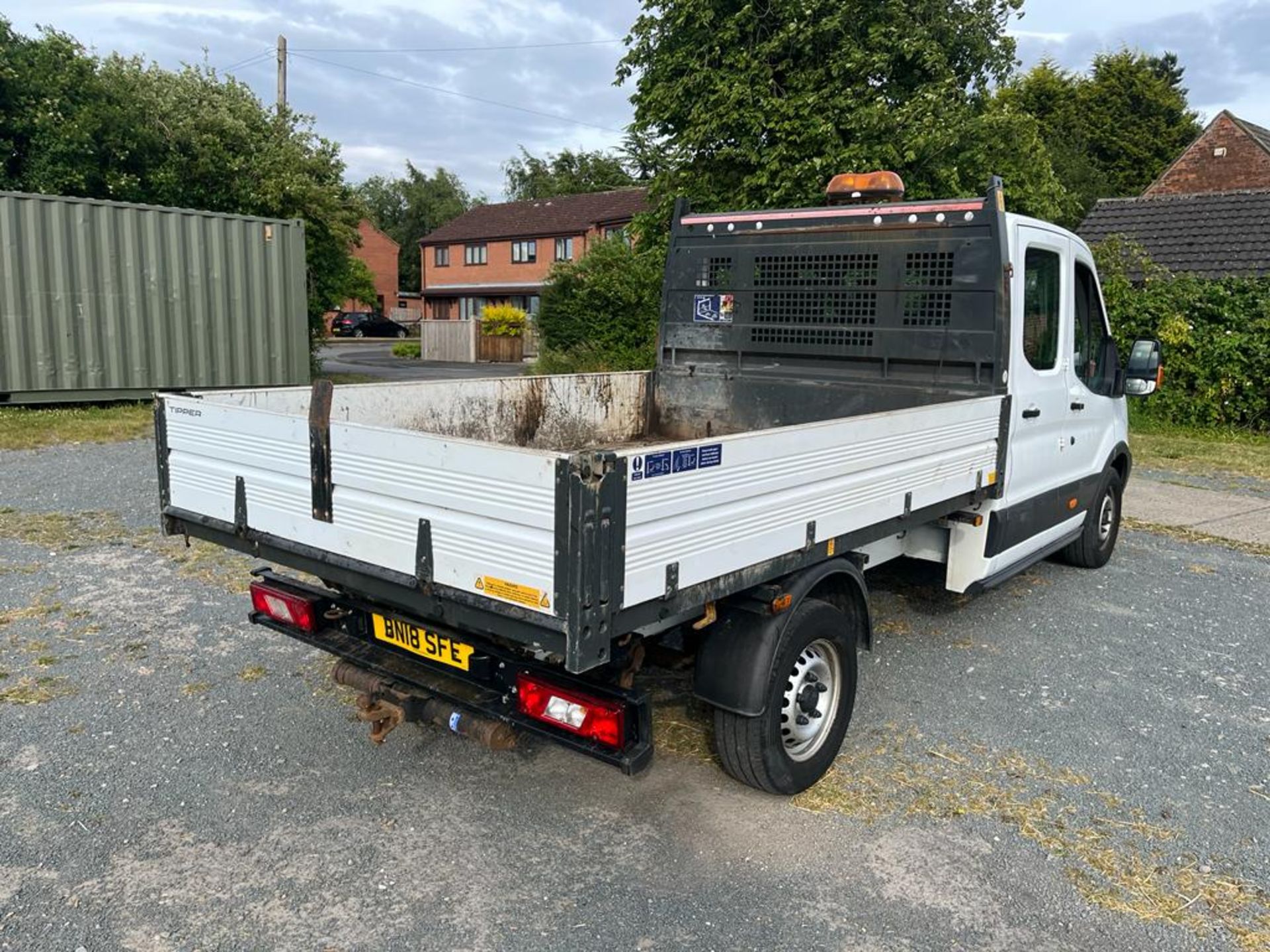 2018 FORD TRANSIT 350 WHITE CREW CAB TIPPER *PLUS VAT* - Image 6 of 14